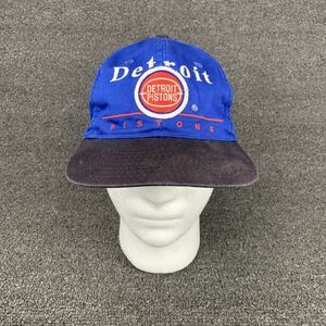 Vintage Detroit Pistons Hat Twins Enterprise Logo Single Bar SnapBack Distressed
